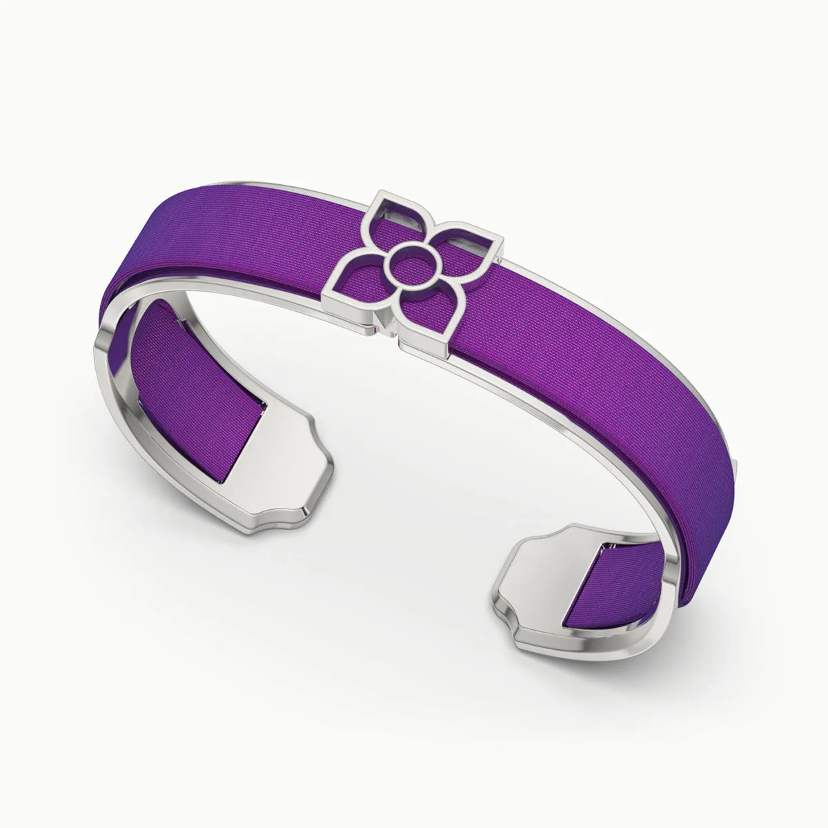 Lotus Silk Cuff - Orchid Purple