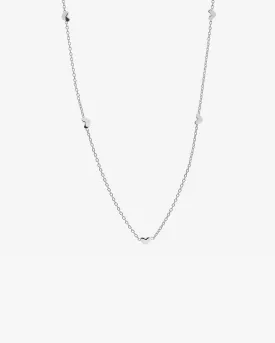 Loving Heart drop full necklace silver