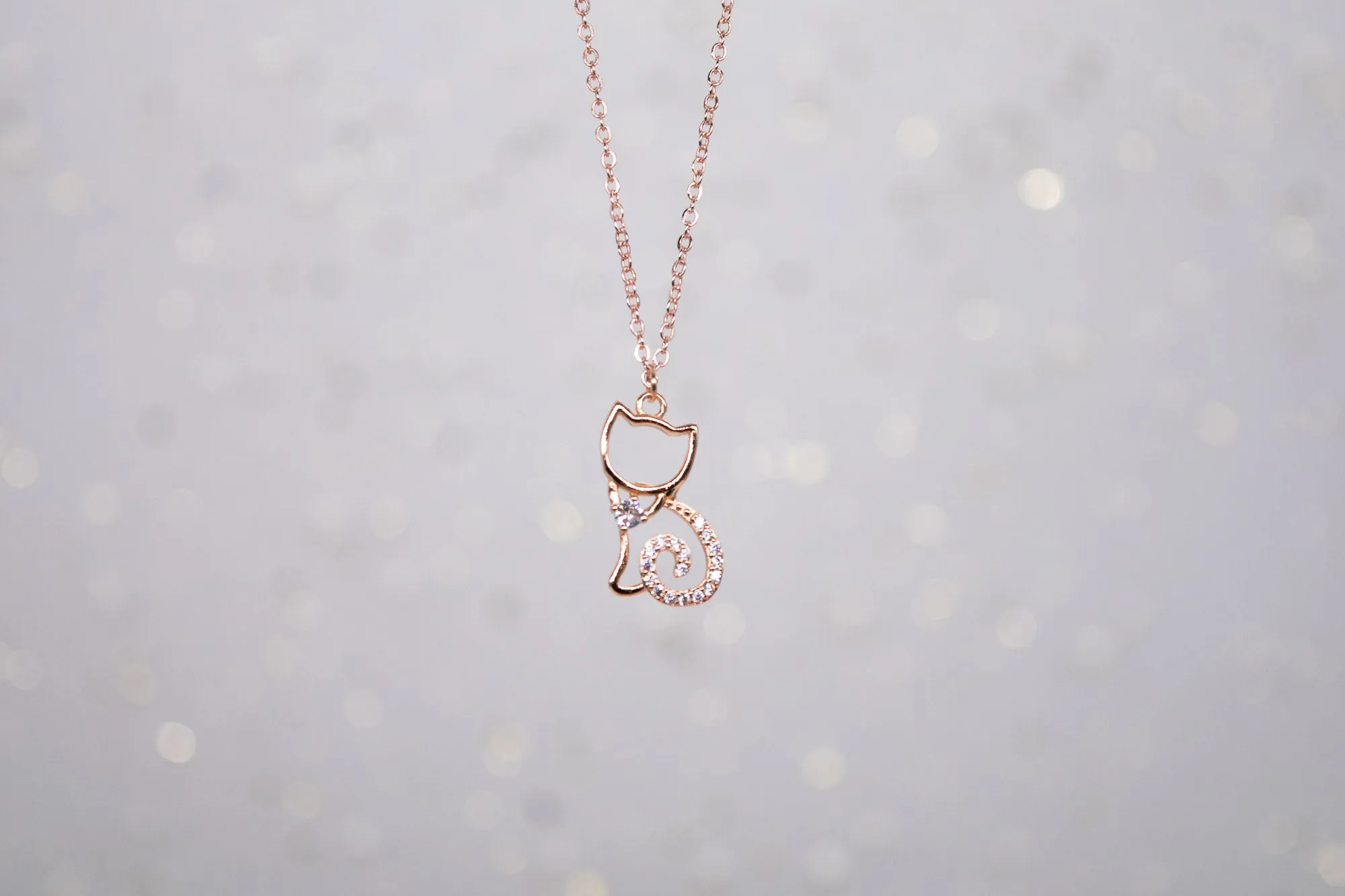 Luxe Kitten ~ Discreet Rose Gold Ownership Necklace