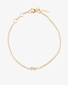 Milky Way drop bracelet gold