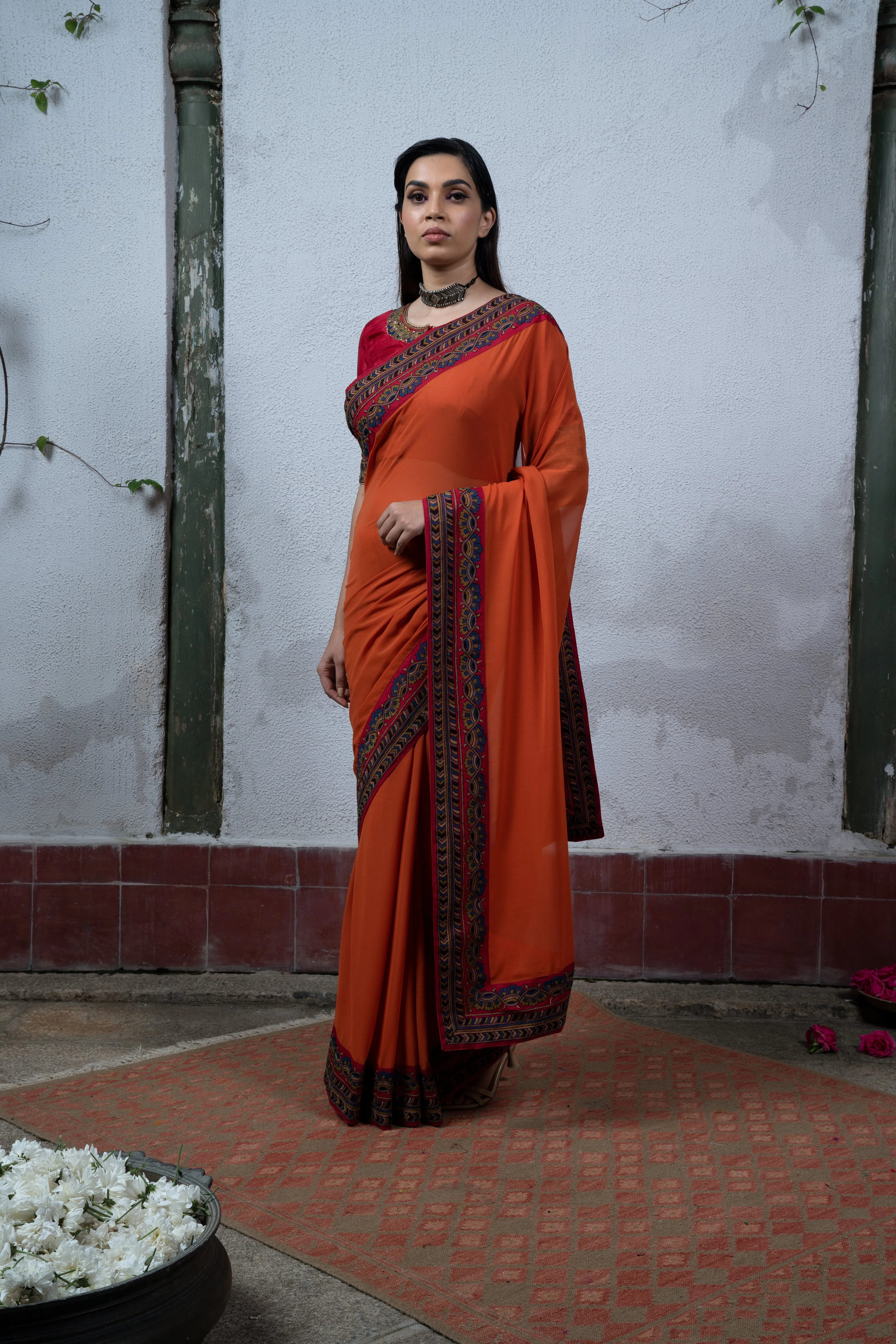 Mysore: Orange Saree