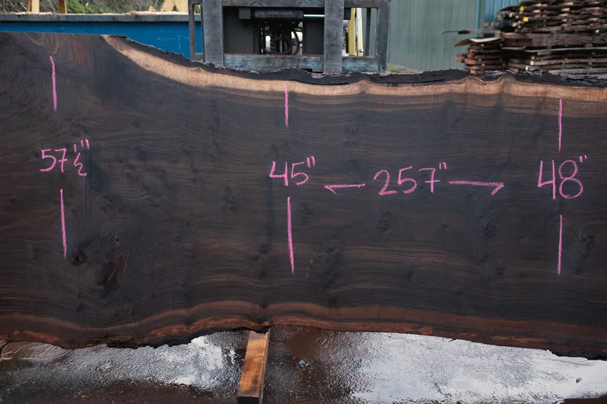 Oregon Black Walnut Slab 021021-02