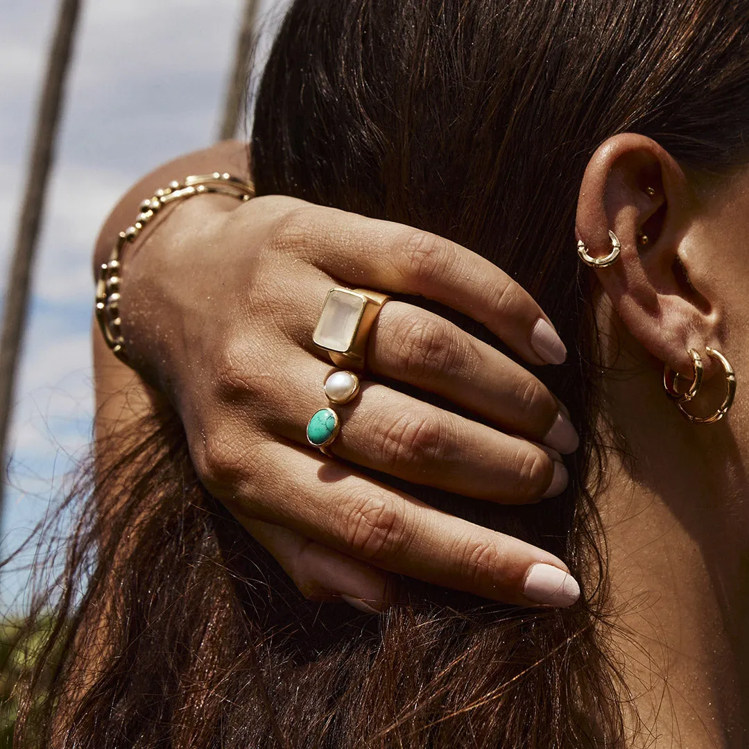 PEARL & TURQUOISE RING