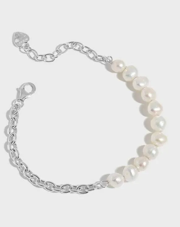 Pearl Beaded Chain Bracelet