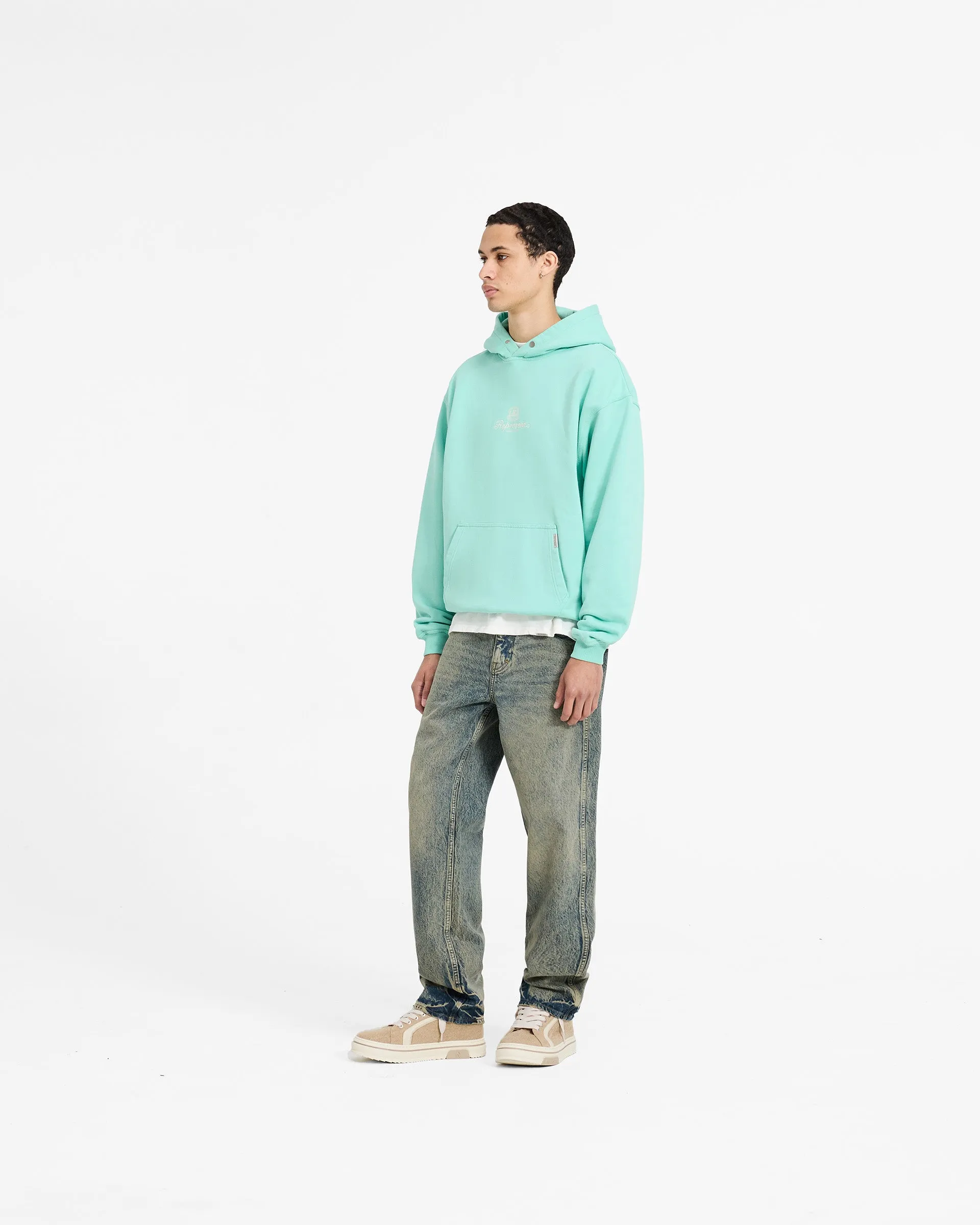 Permanent Vacation Hoodie - Electric Mint