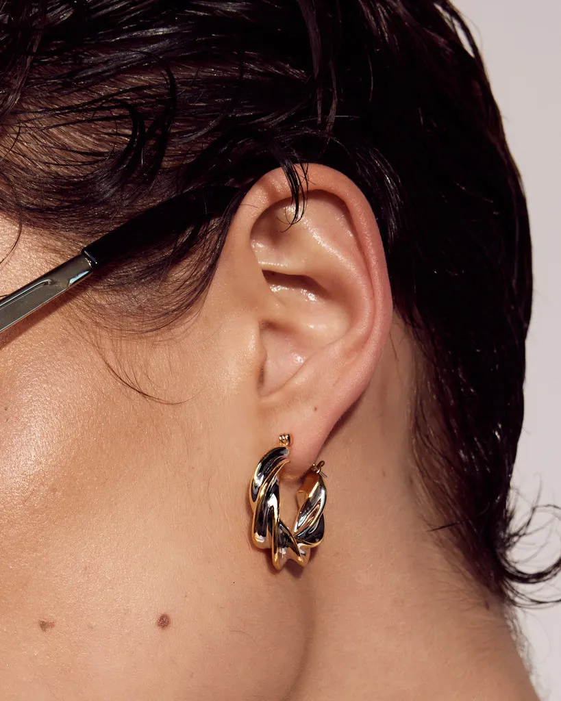 Perry Two-Tone Hoops