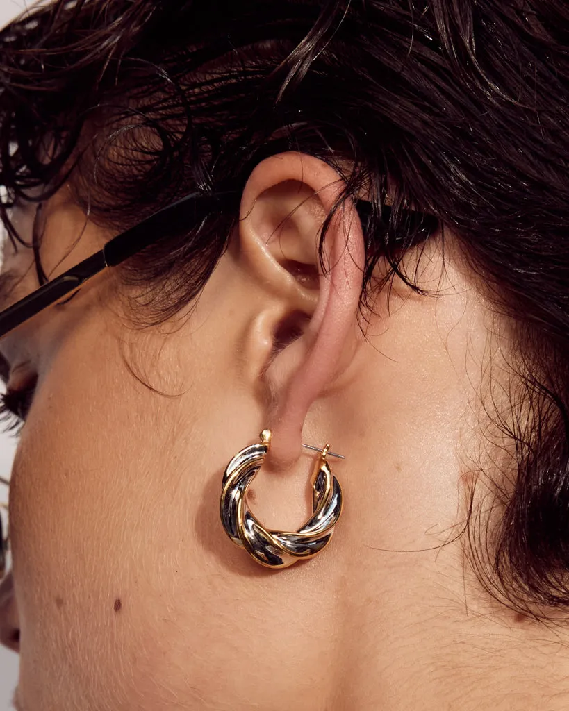 Perry Two-Tone Hoops