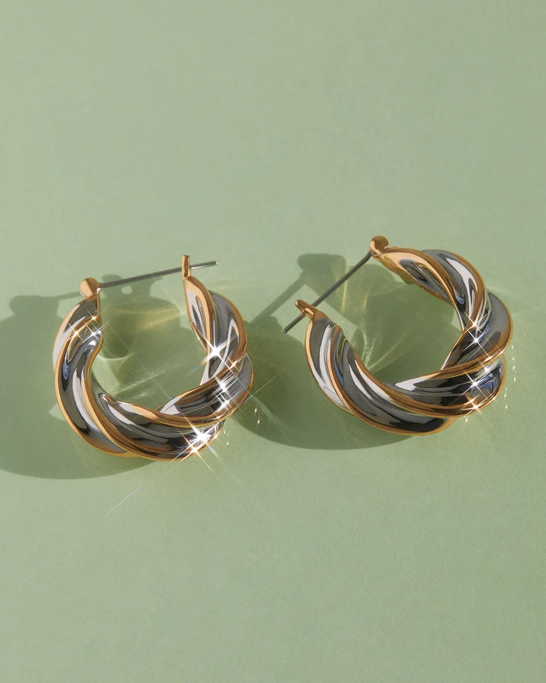 Perry Two-Tone Hoops