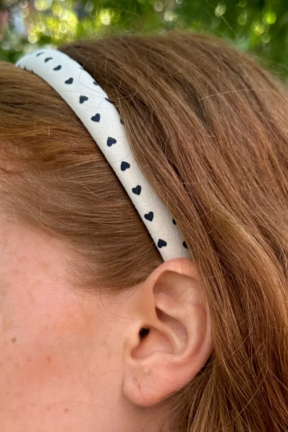 Pink Hearts Headband