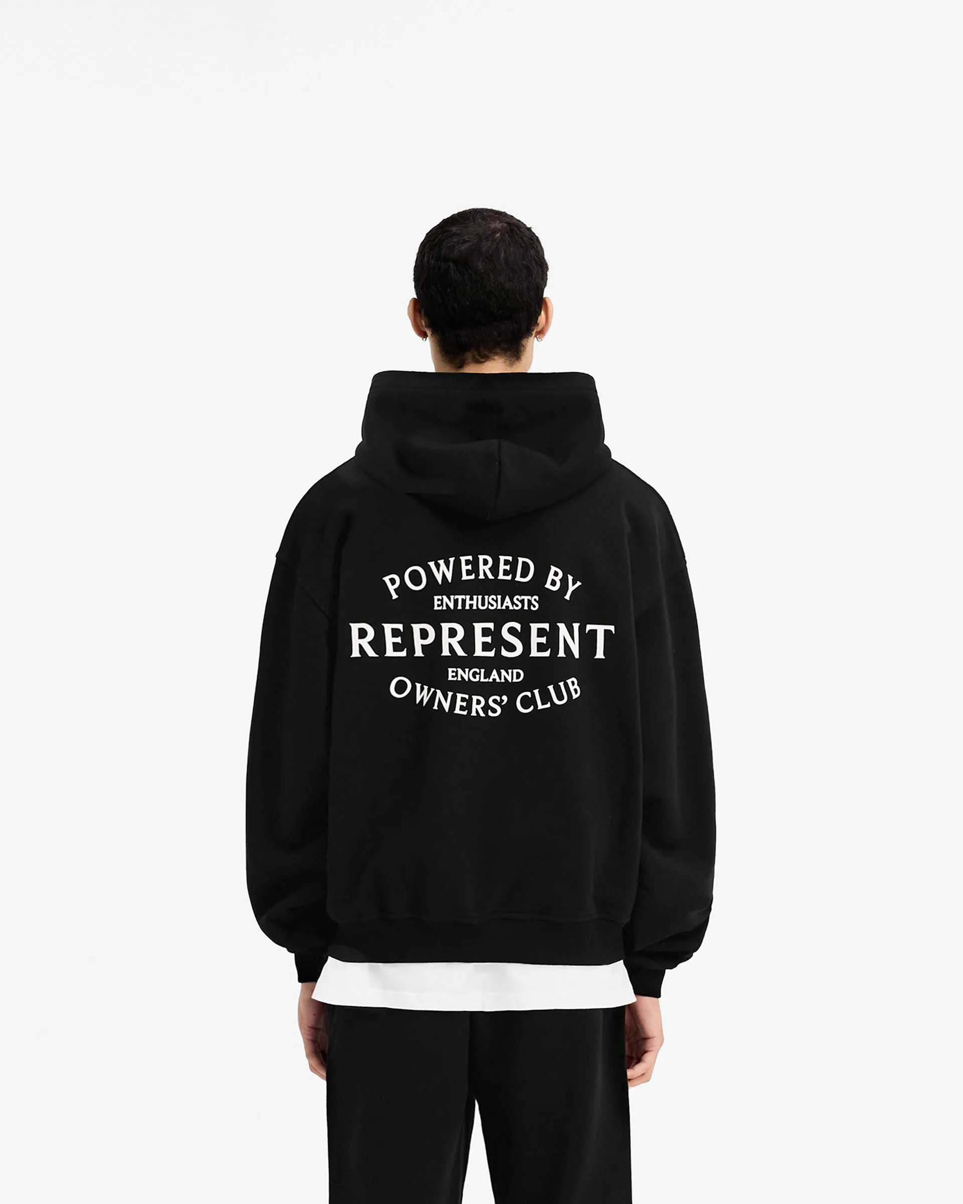 Represent Owners Club Stamp Zip Up Hoodie - Jet Black