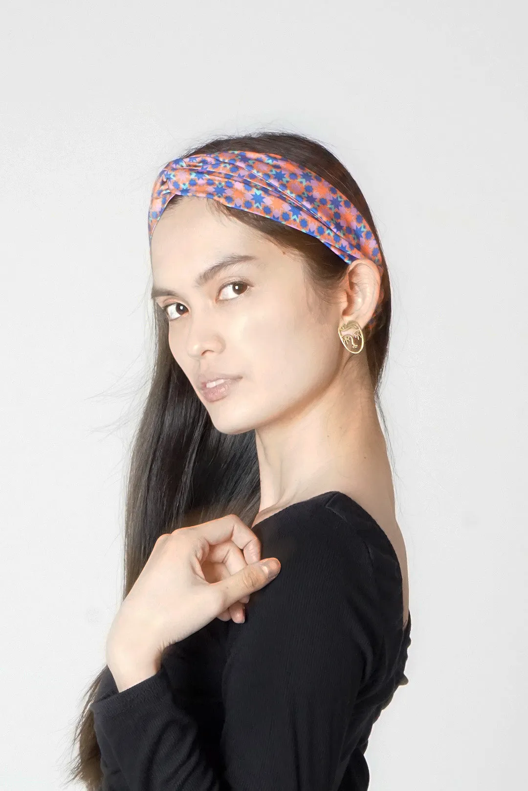 Ribeira Print Twist Knot Headband