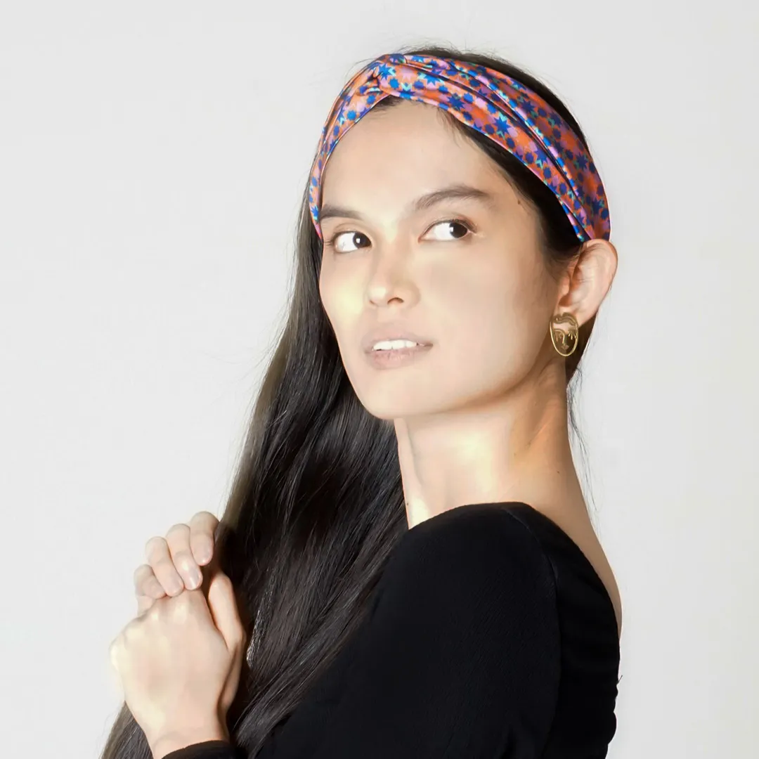 Ribeira Print Twist Knot Headband