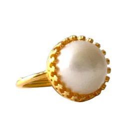 RING SOLEIL PEARL