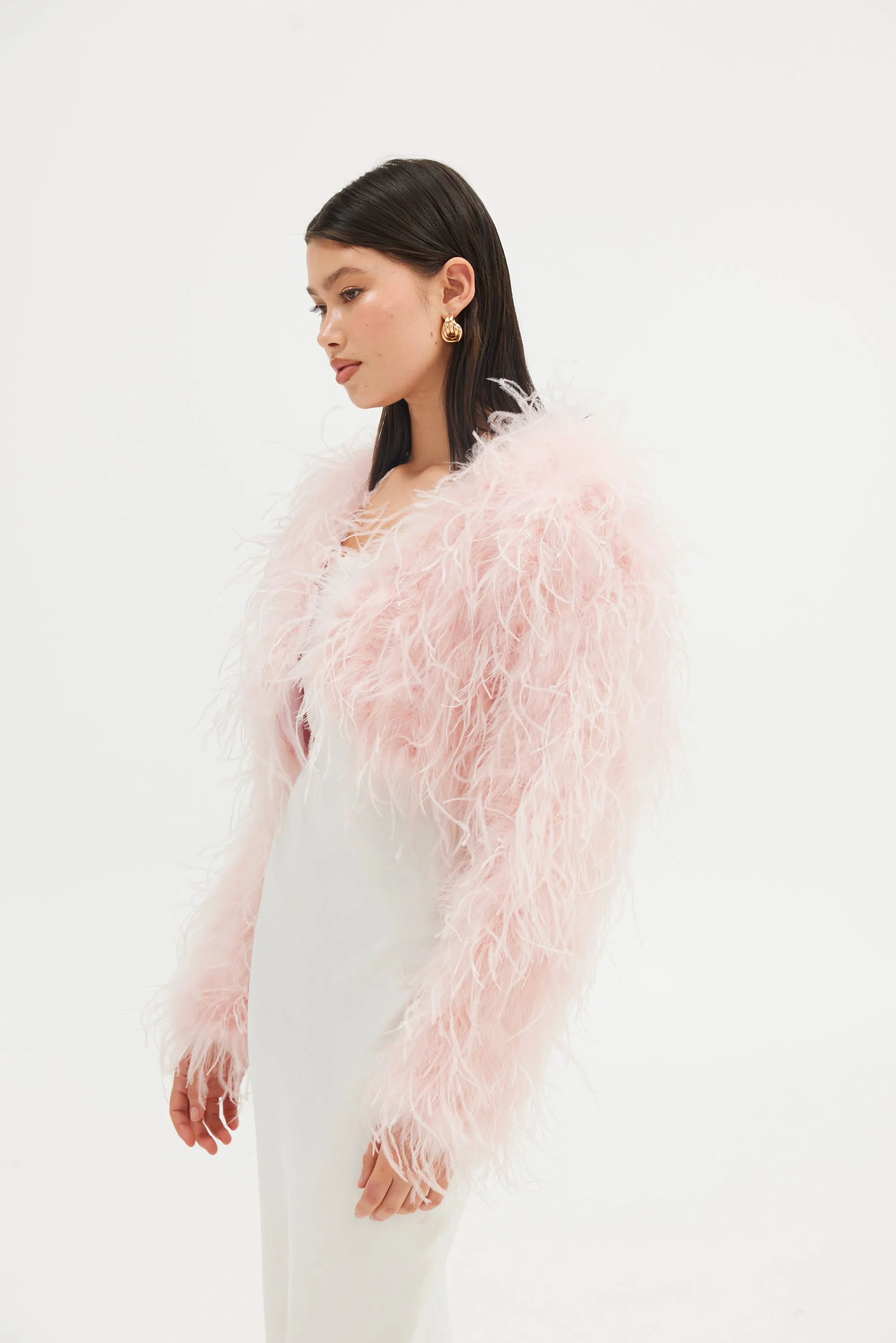 Sara Bolero Jacket - Peonie Pink