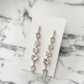 Springtime Wedding Crystal Drop Earrings