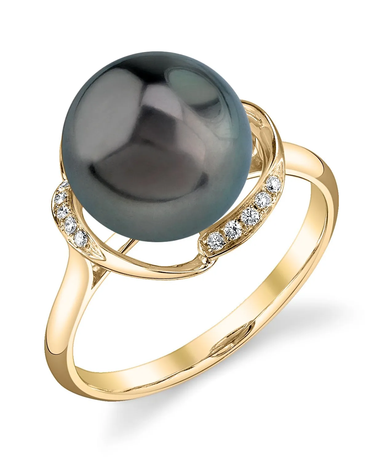 Tahitian South Sea Pearl & Diamond Ruby Ring