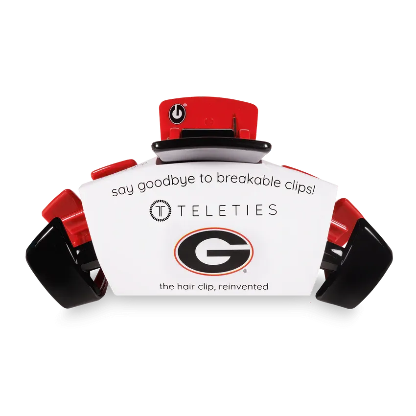 TELETIES - University of Georgia Large Hair Clip