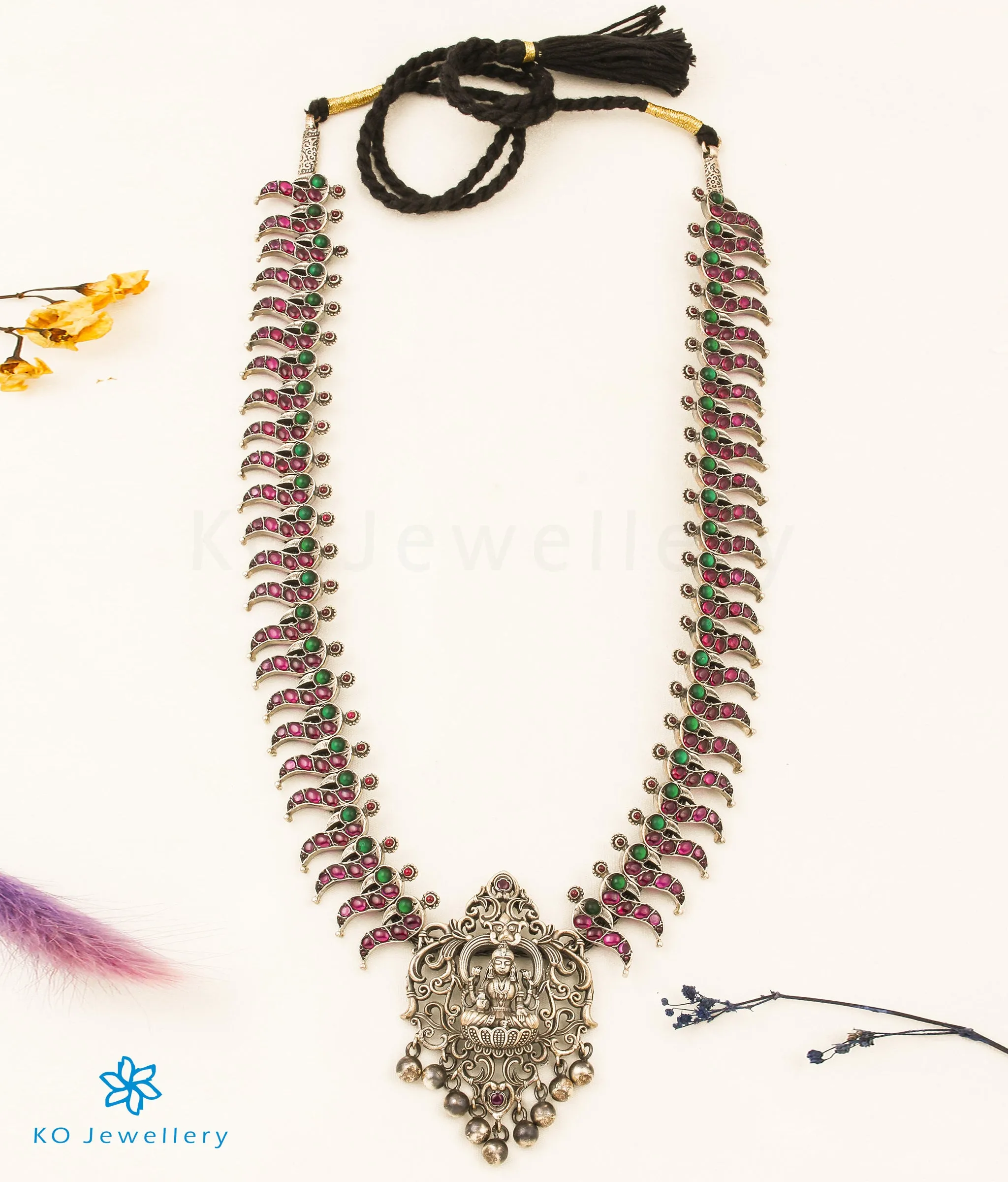 The Akshara Silver Lakshmi Necklace