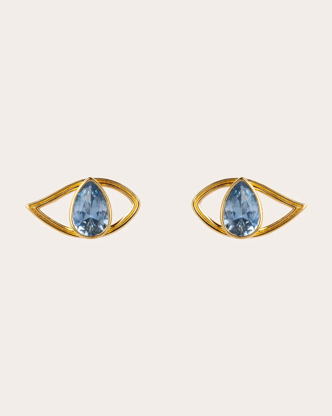 The Evil Eye earrings - gold plated