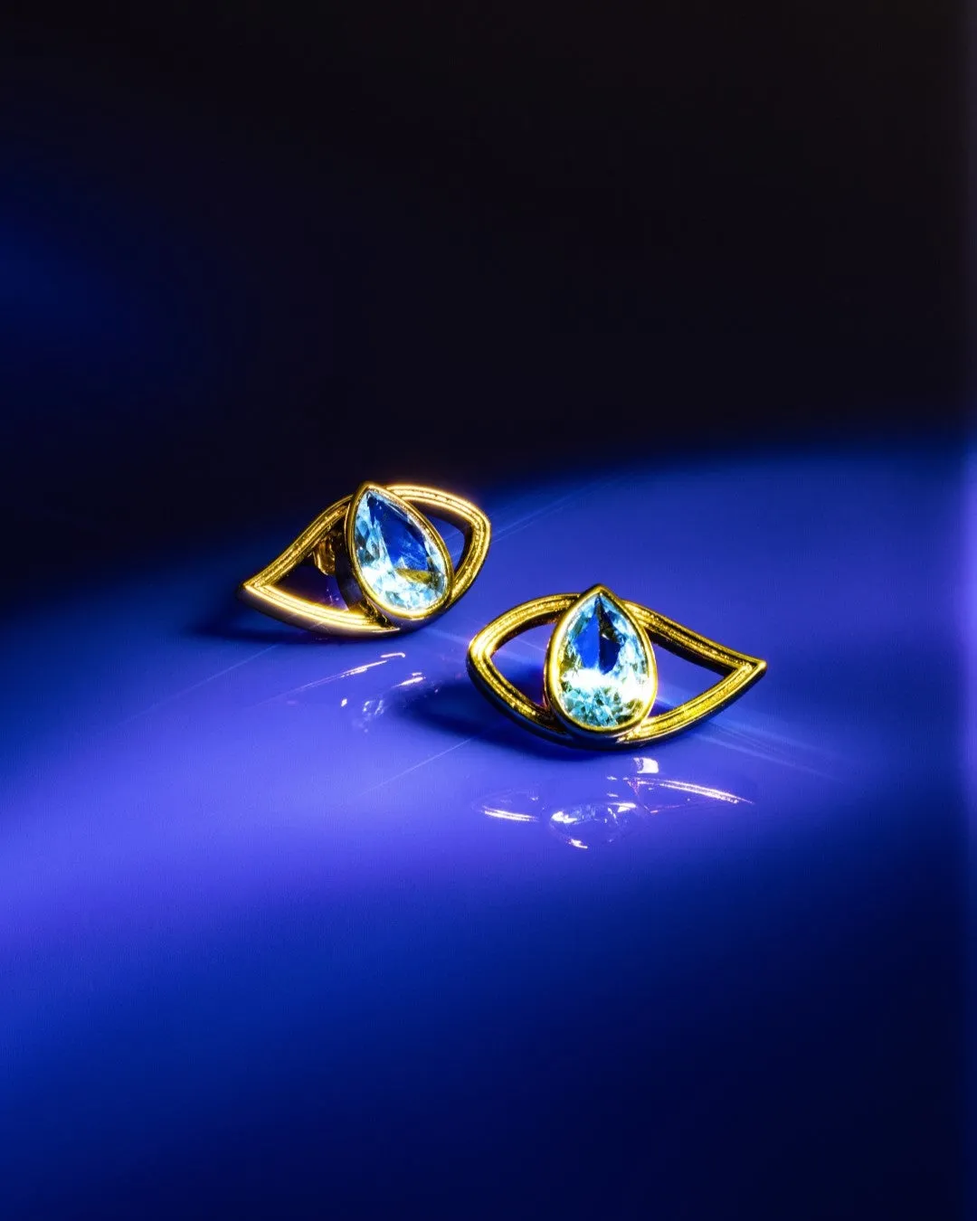 The Evil Eye earrings - gold plated