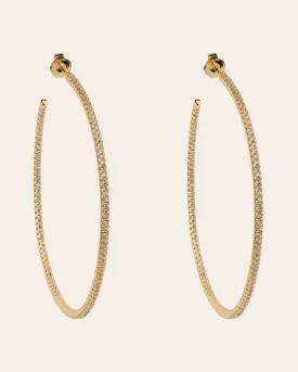 The JLo hoops XL - gold plated