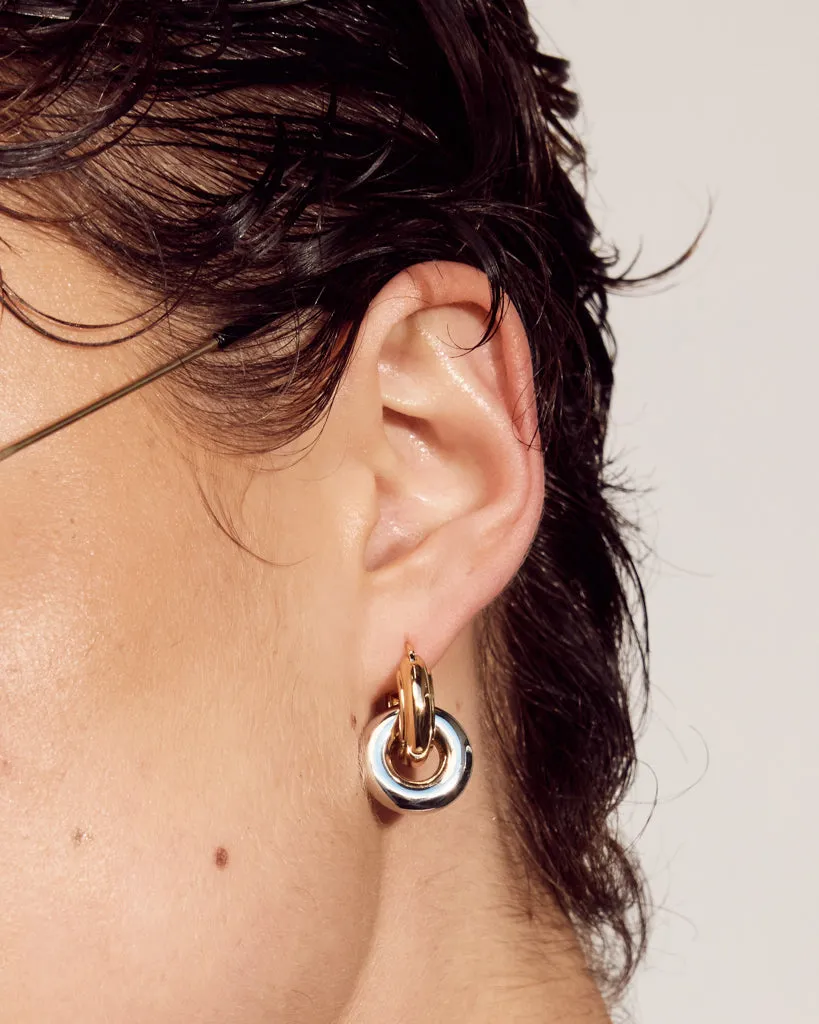 Two-Tone Interlock Hoops