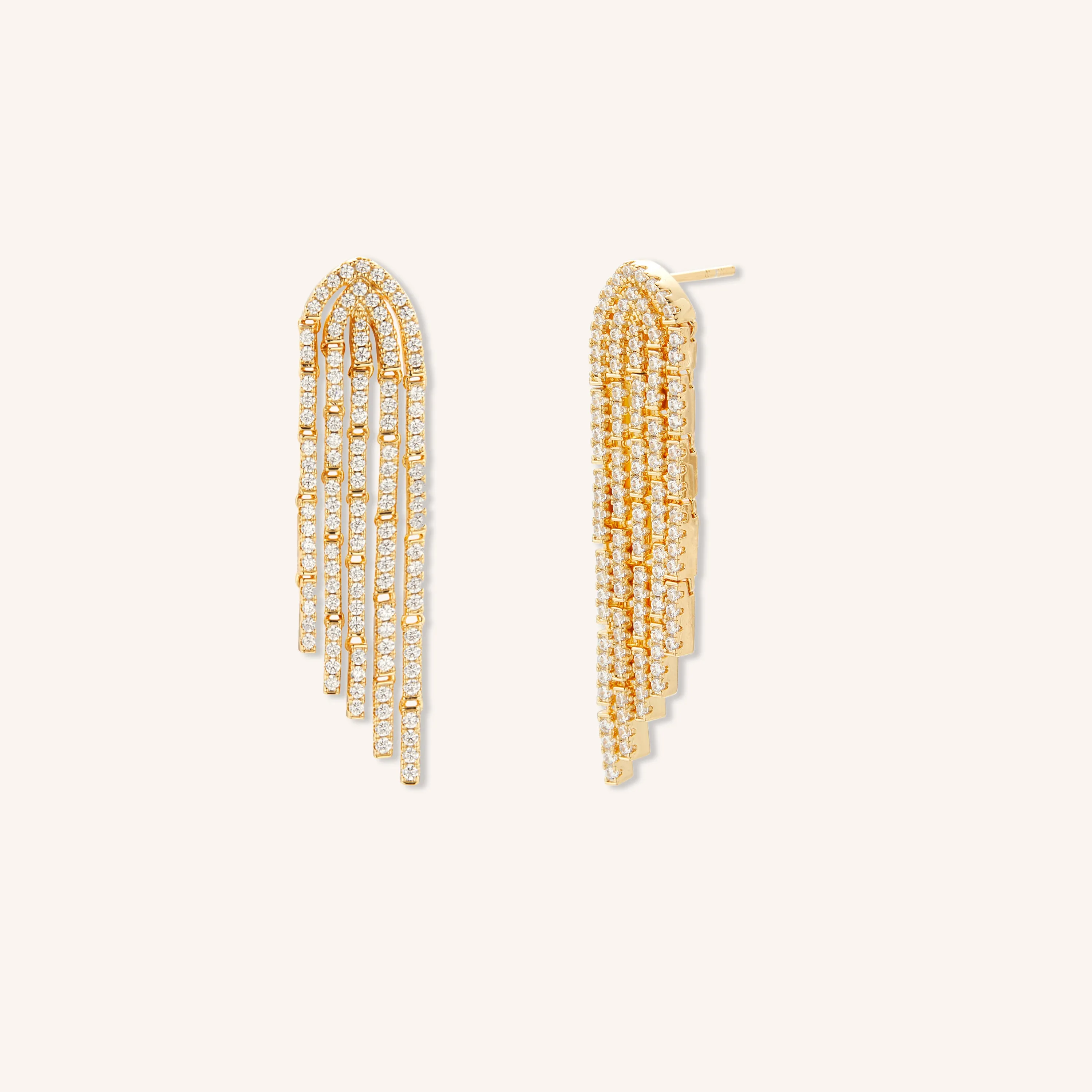 Waterfall Statement Crystal Earrings